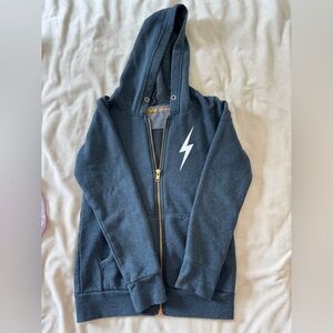 Kids Lightning Bolt Hoodie - Charcoal